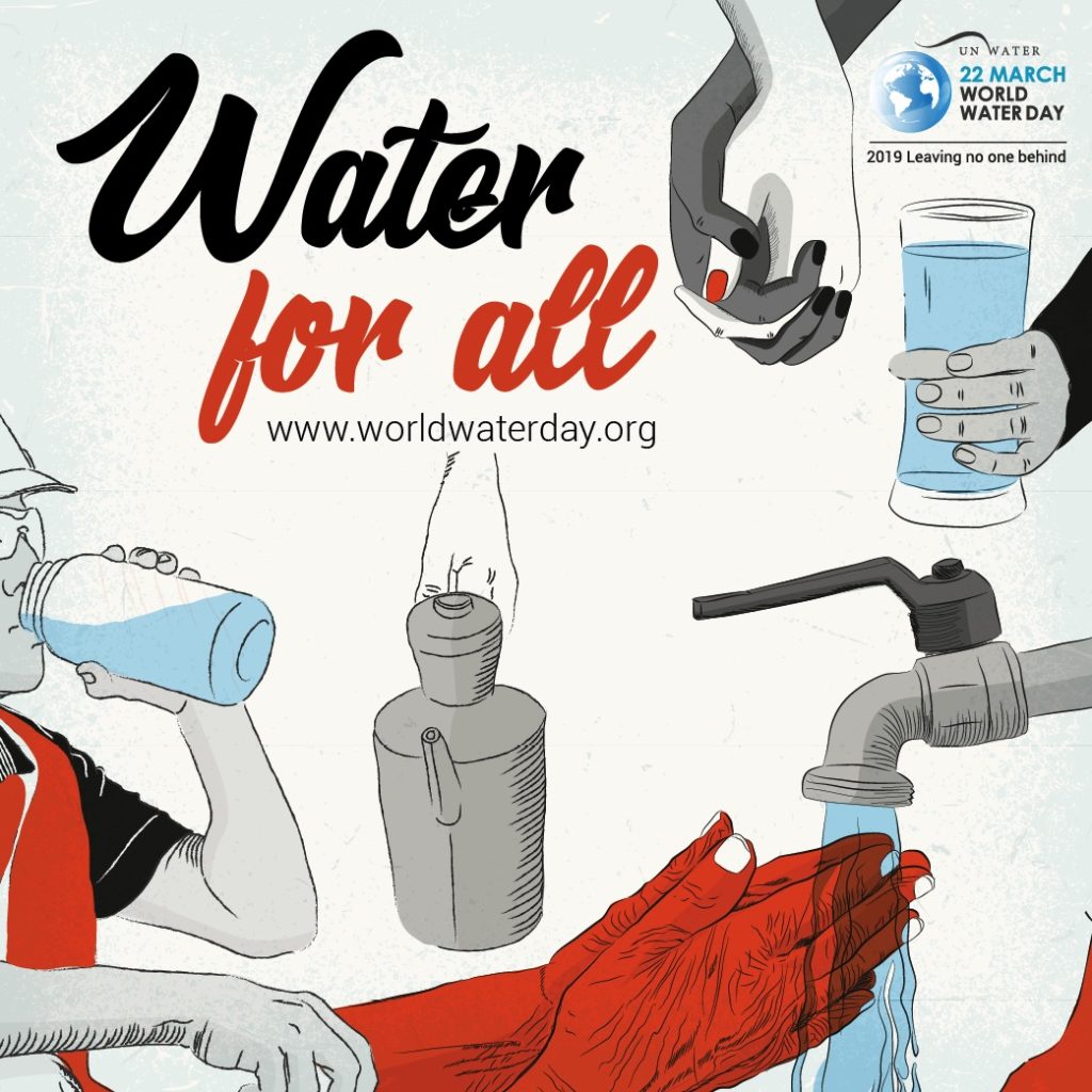 photo depicting the United Nations World Water Day Campaign "Water For All".