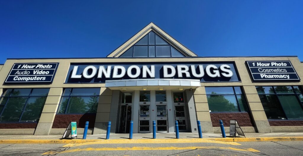London Drugs exterior, in Kelowna, BC.